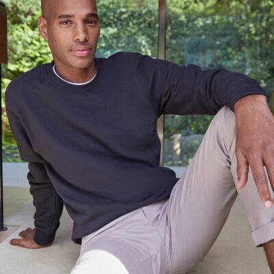 Regular fit piqué sweatshirt Thumbnail