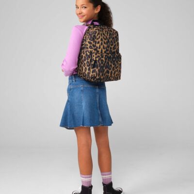 Leopard Print Mini Backpack Thumbnail